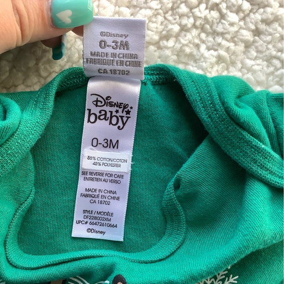 Disney Baby Holiday Fun Mickey Top 0 Months to 3 Months 0-3M - Picture 3 of 5